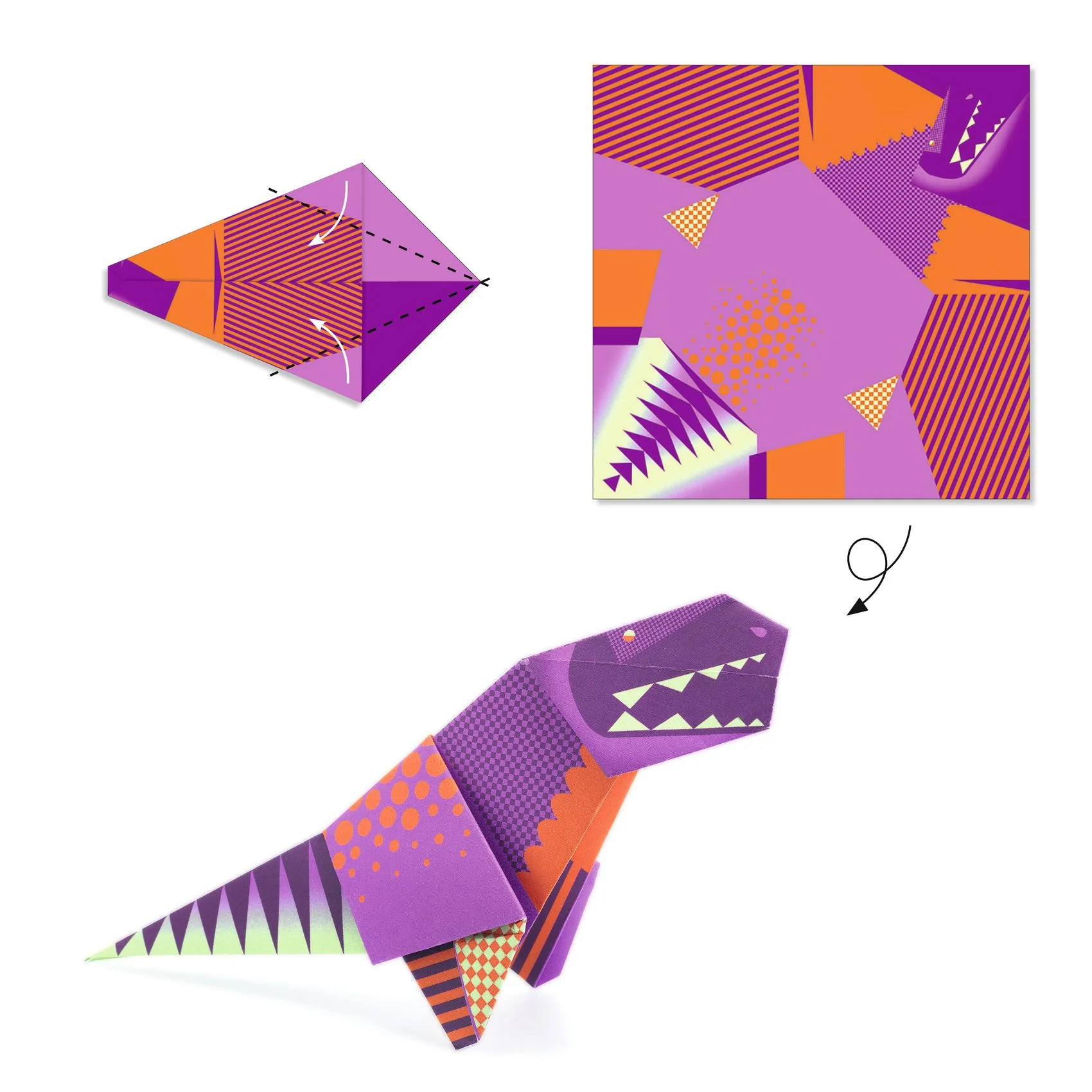 Djeco Easy Origami - Dinosaurs - Image 4