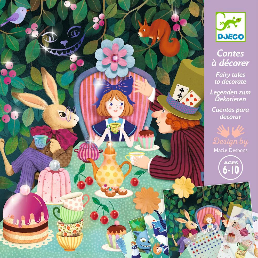 Djeco Fairy Tales To Decorate - In Wonderland - Image 5