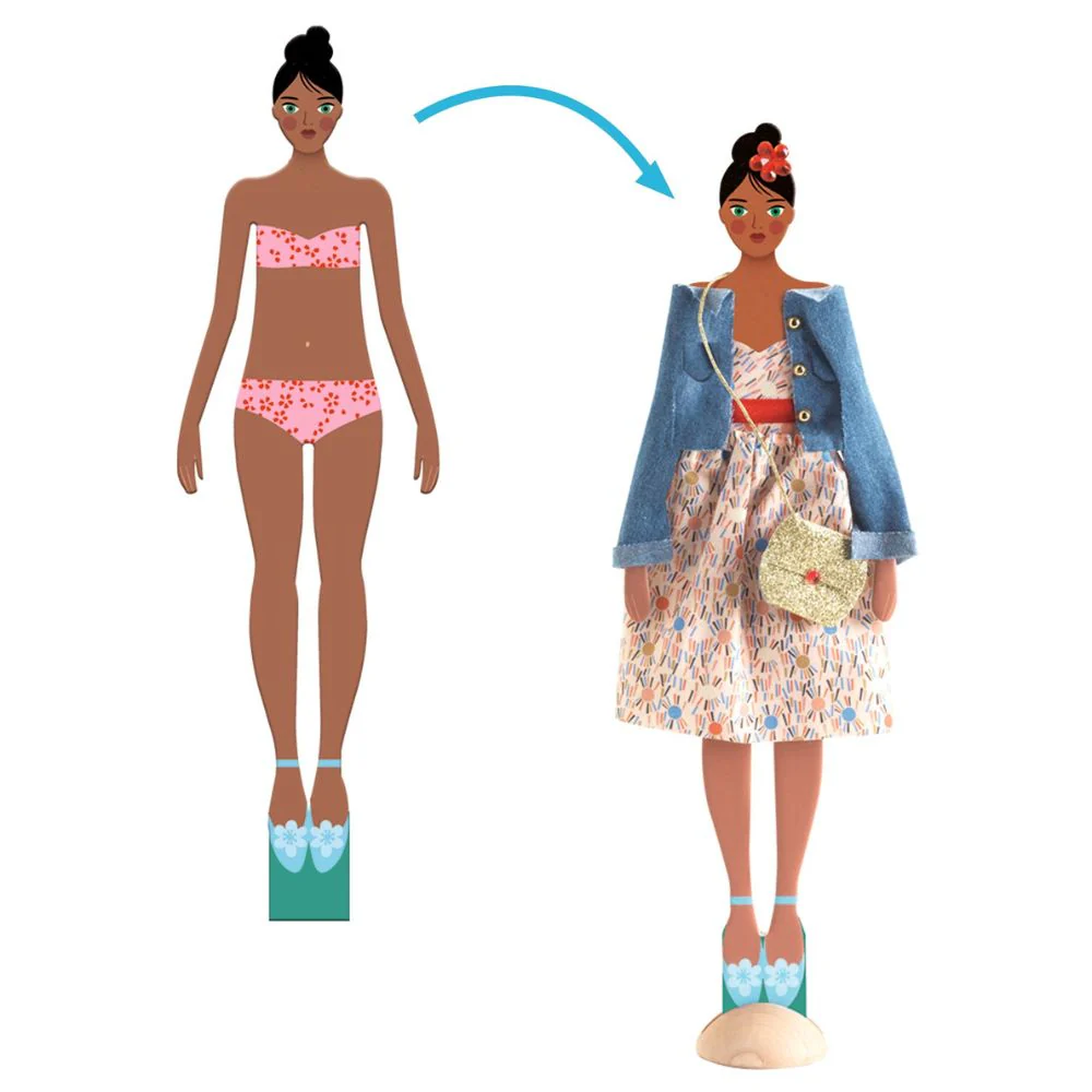 Djeco Fashion By Marie - Fashion Design Toy - Image 5