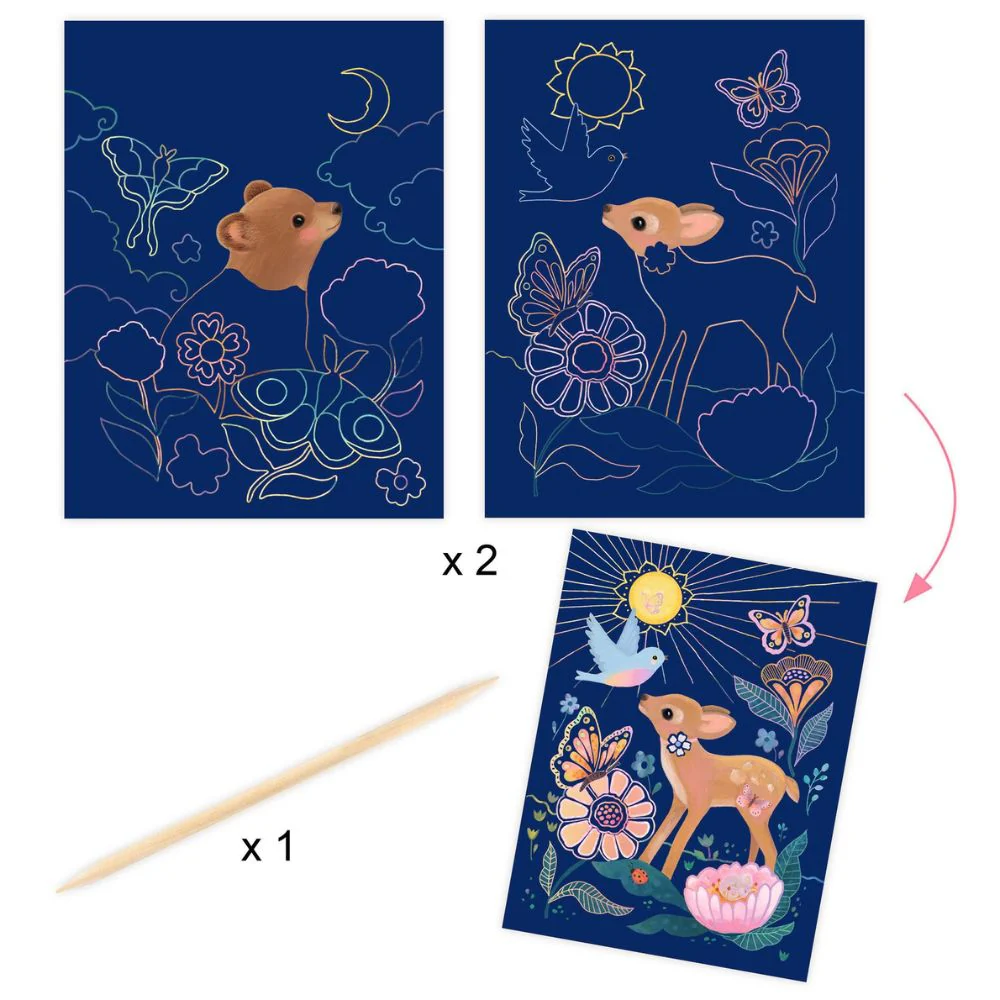 Djeco Fluffy Box - Multi Activity Art Box - 6 Projects to Make - Image 6
