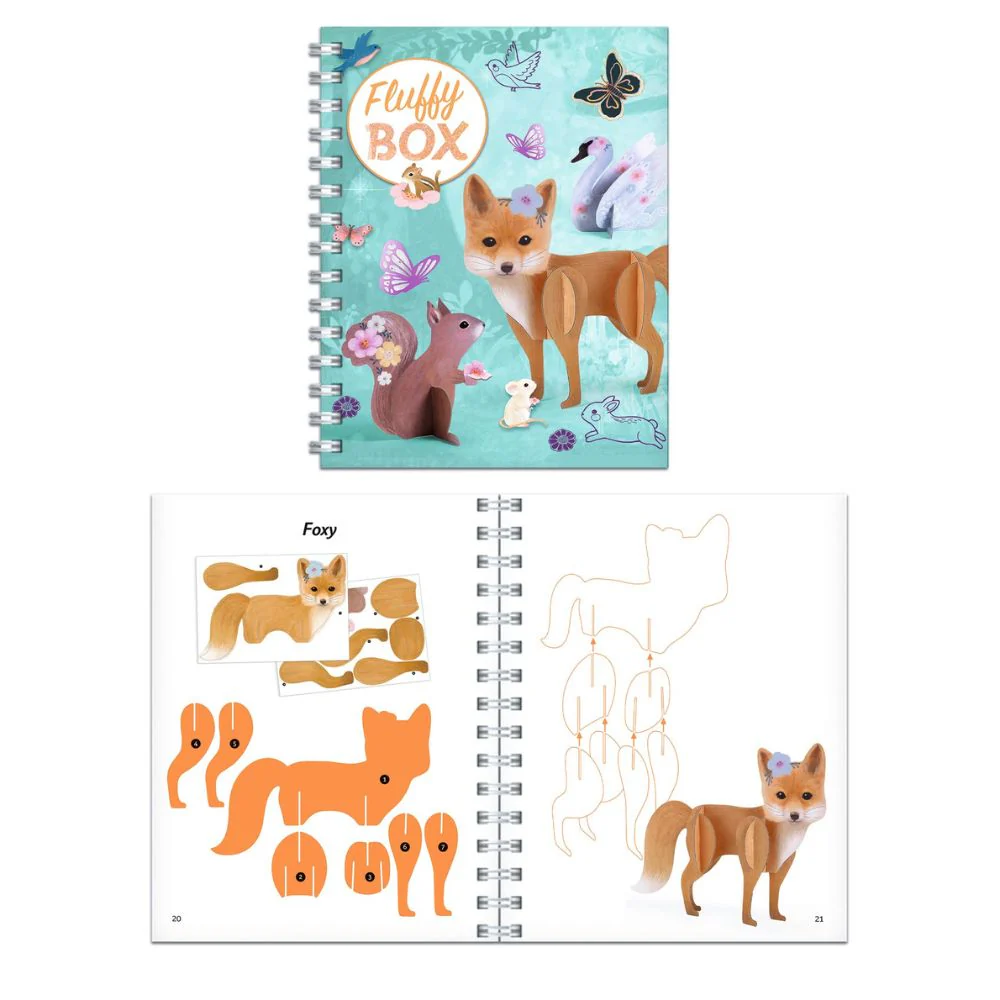 Djeco Fluffy Box - Multi Activity Art Box - 6 Projects to Make - Image 7