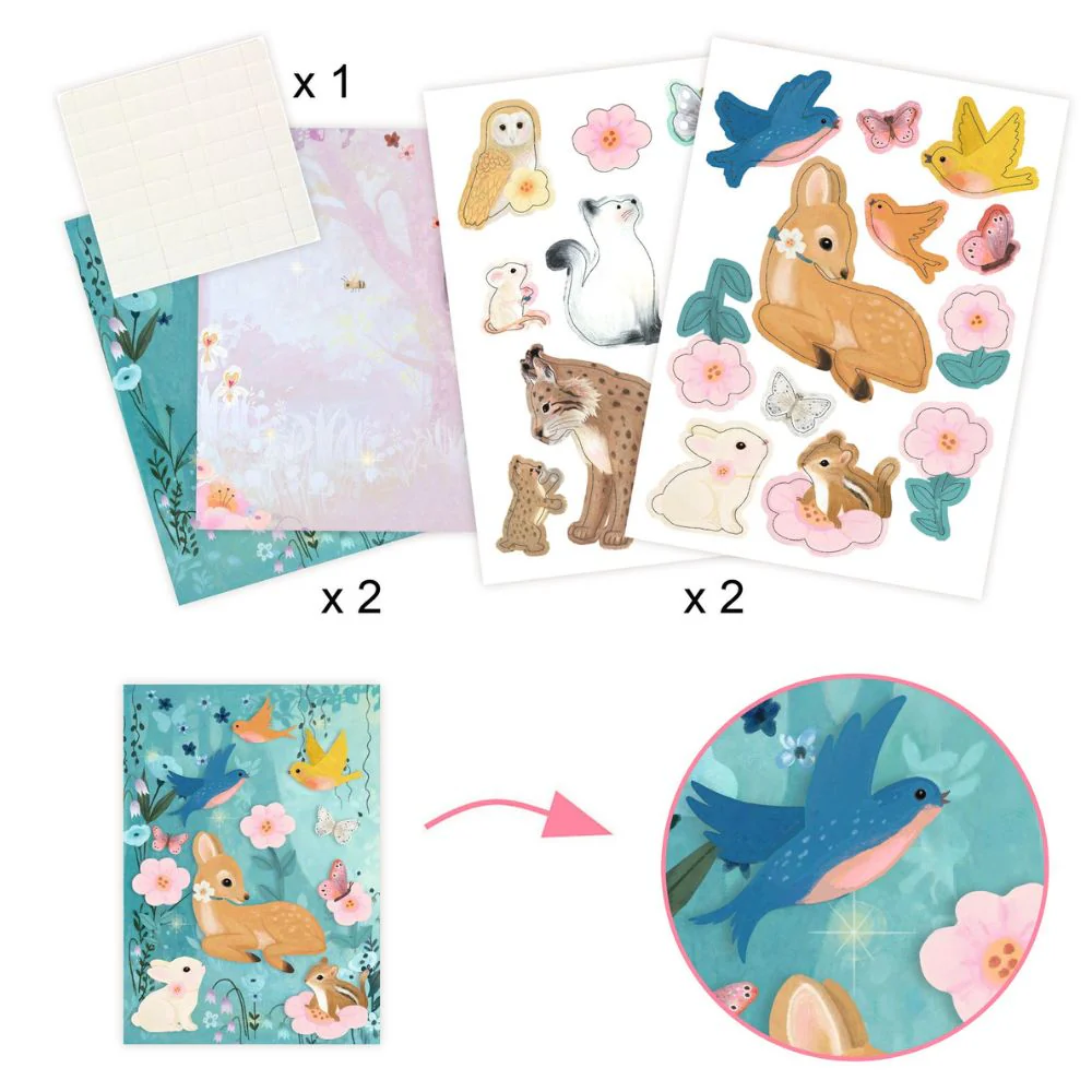 Djeco Fluffy Box - Multi Activity Art Box - 6 Projects to Make - Image 8