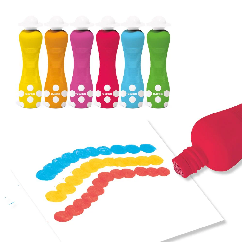 Djeco 6 Foam Markers For Little Ones - Image 3