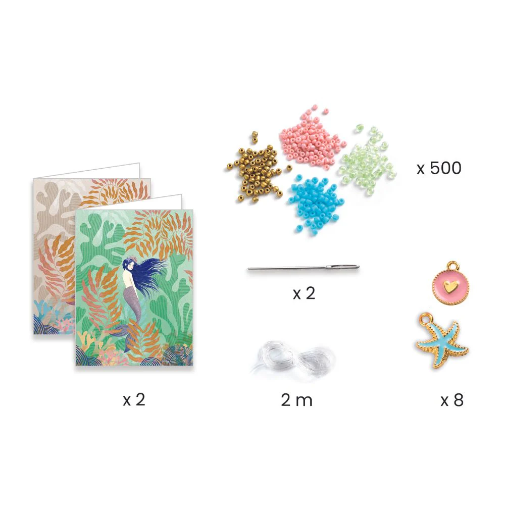 Djeco Friendship Bracelets Kit - You & Me - Sea Multi-Wrap - Image 3