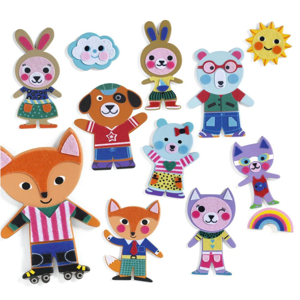 Djeco Do It Yourself - Funky Family - 15 Magnets to Decorate - Image 2