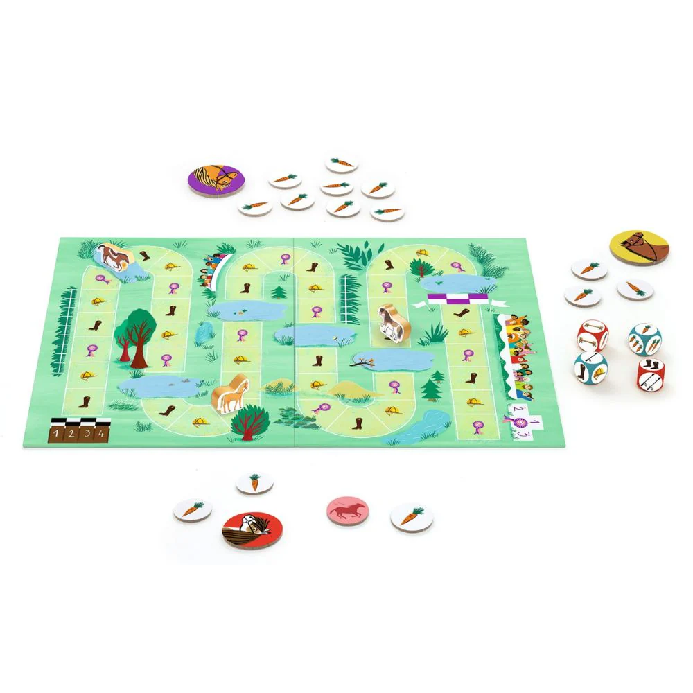 Djeco Games Caballo - A Horse Racing Board Game - Image 2