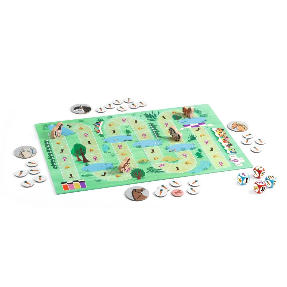 Djeco Games Caballo - A Horse Racing Board Game - Image 3