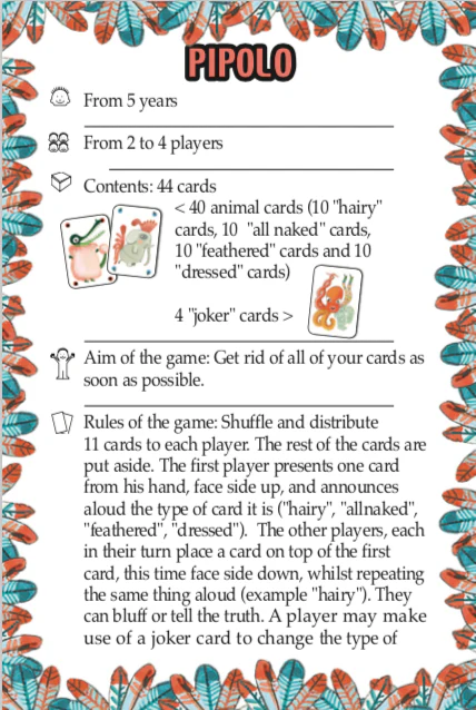 Djeco Card Games For Kids - Pipolo A Game Of Bluff - Image 5