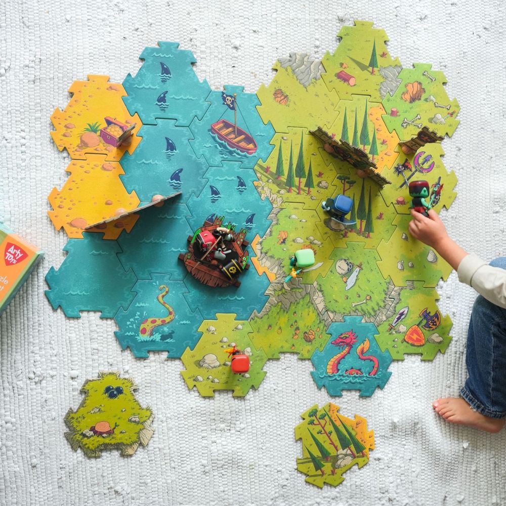 Djeco Giant Puzzle - Arty Toys Battle - Image 2
