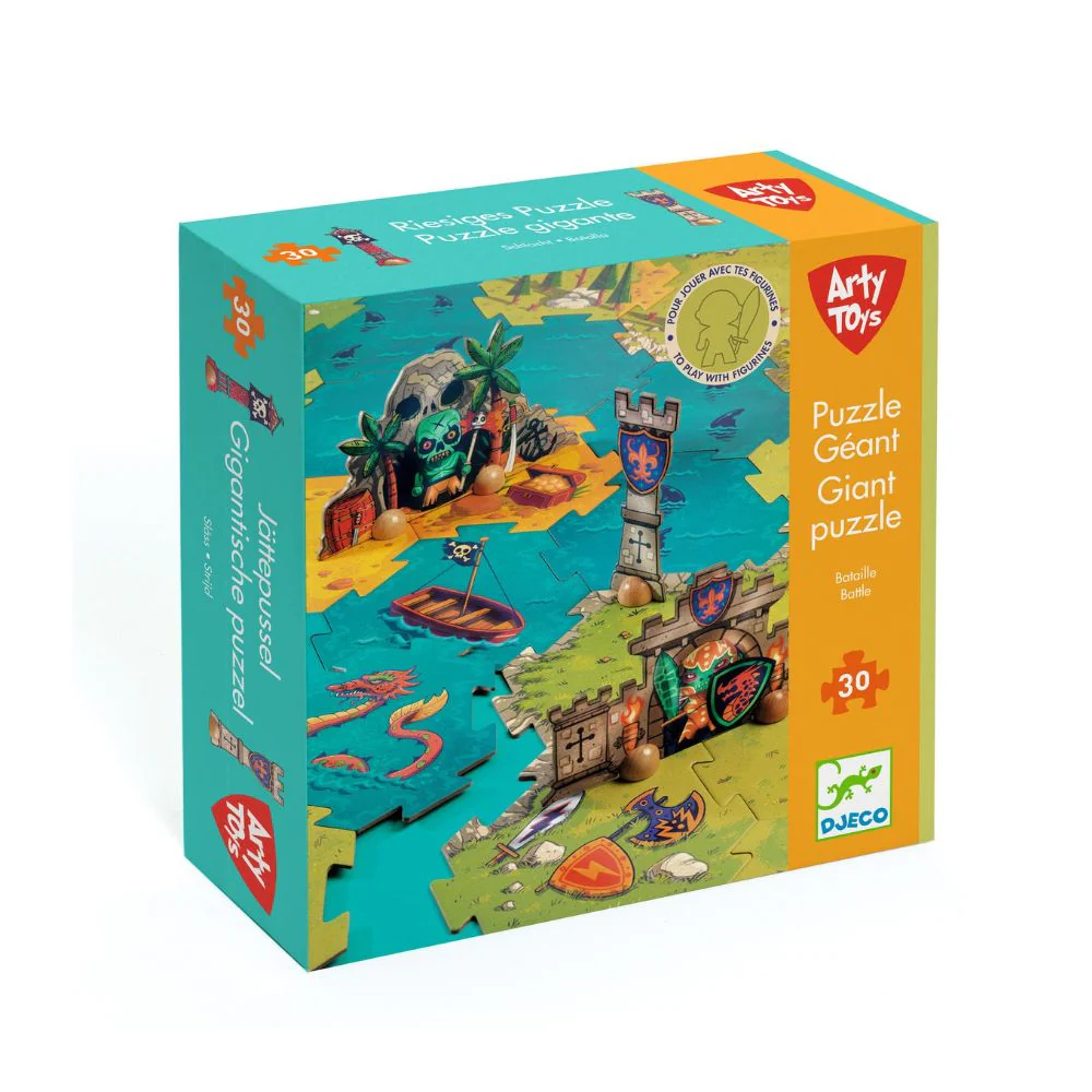 Djeco Giant Puzzle - Arty Toys Battle - Image 7