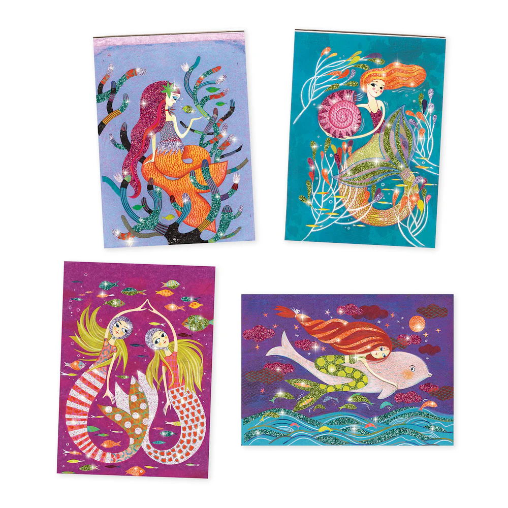 Djeco Glitter Boards Mermaid Lights - Image 3