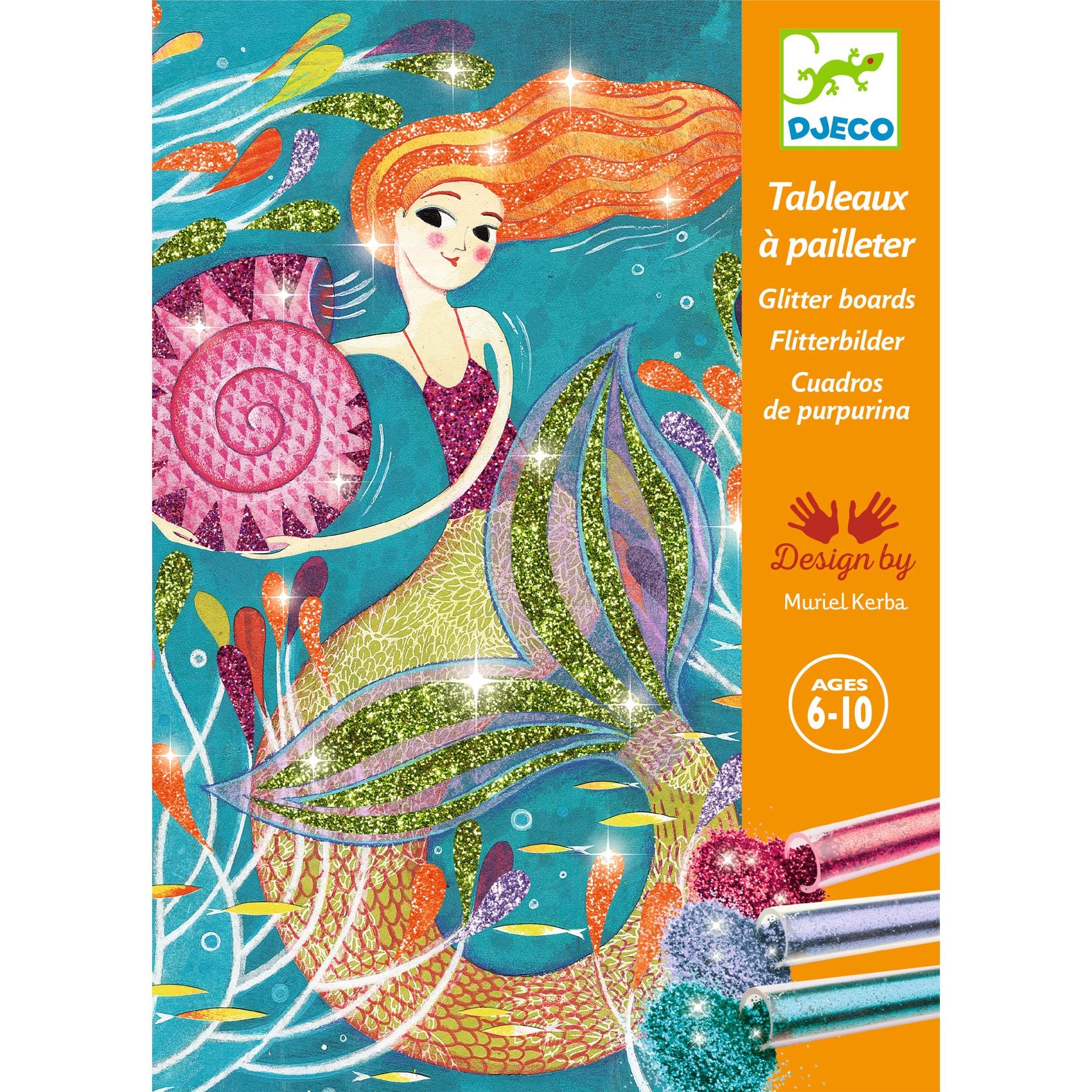 Djeco Glitter Boards Mermaid Lights - Image 4