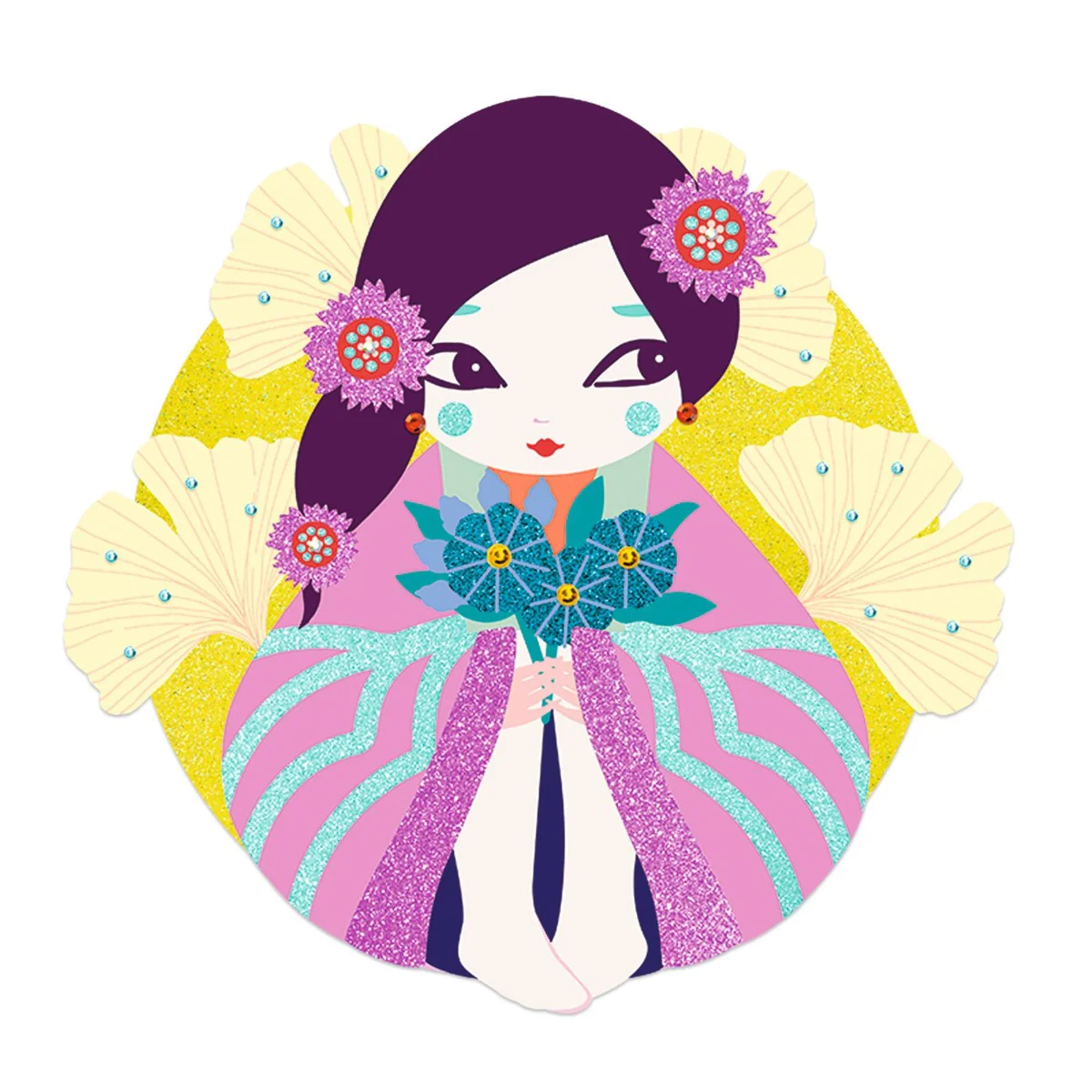 Djeco Glitter Boards, Onnanoko - Djeco Craft Kits - Image 4