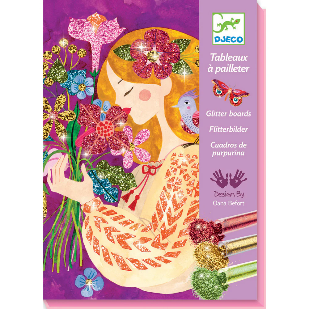 Djeco Glitter Boards The Scent of Flowers - Image 4