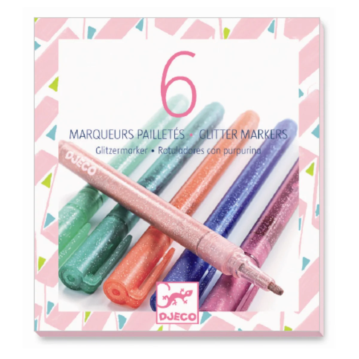 Djeco Glitter Markers Sweet - Glitter Pens - Image 2