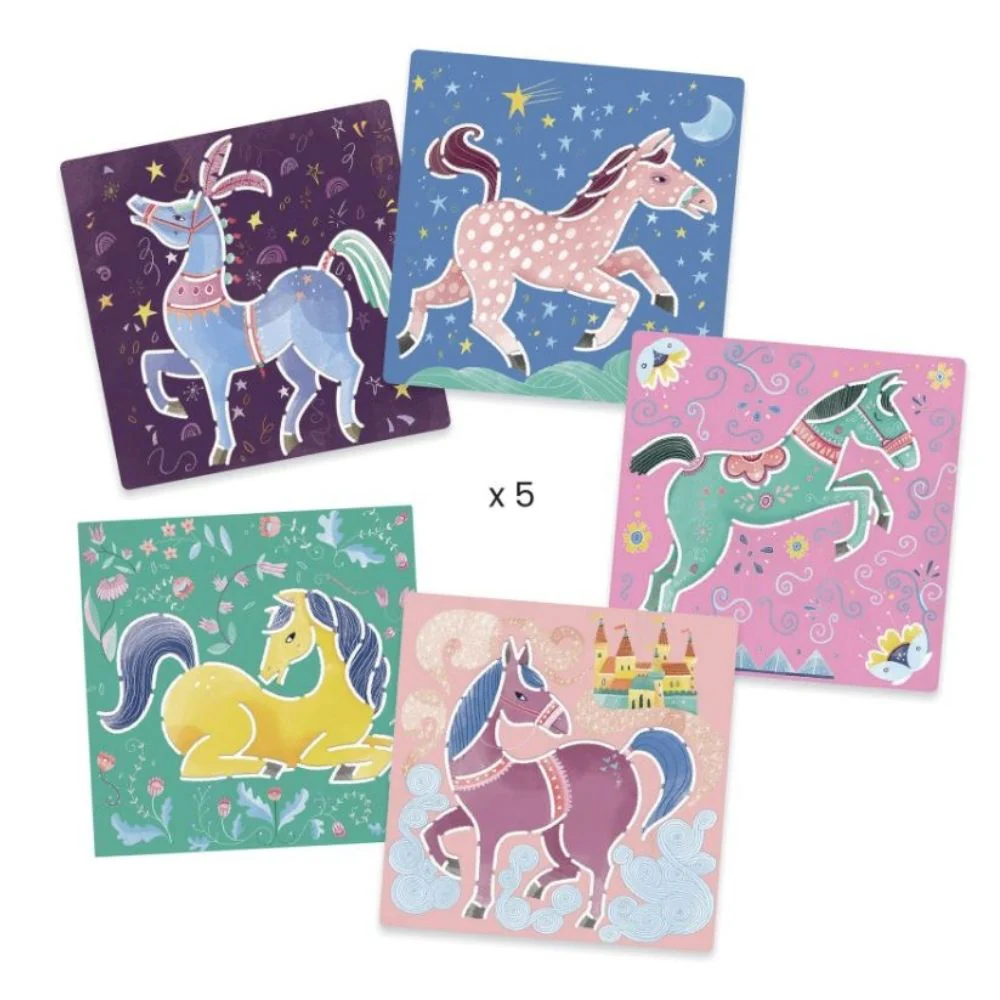 Djeco Stencils Horses - Image 2