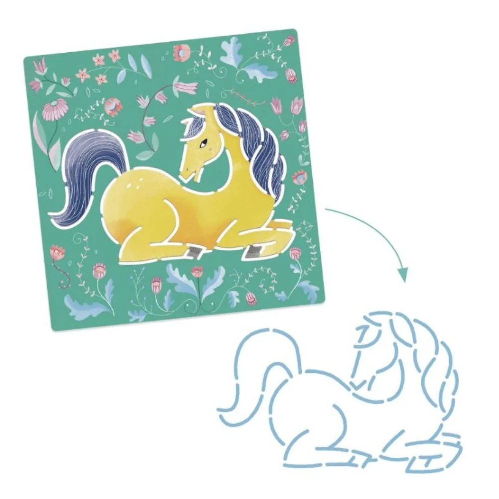 Djeco Stencils Horses - Image 4