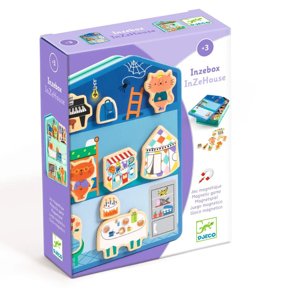 Djeco InZeBox InZeHouse - Wooden Magnetics Game - Image 2