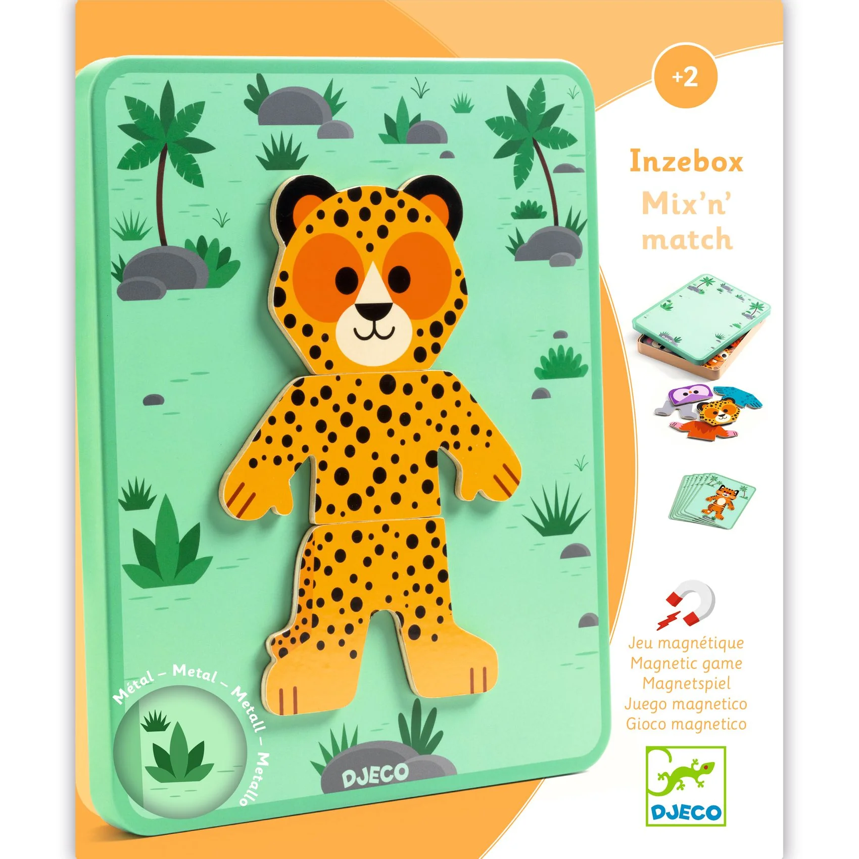 Djeco Inzebox Mix'n'match - Magnetic Games Gifts for 2 Year Olds - Image 2