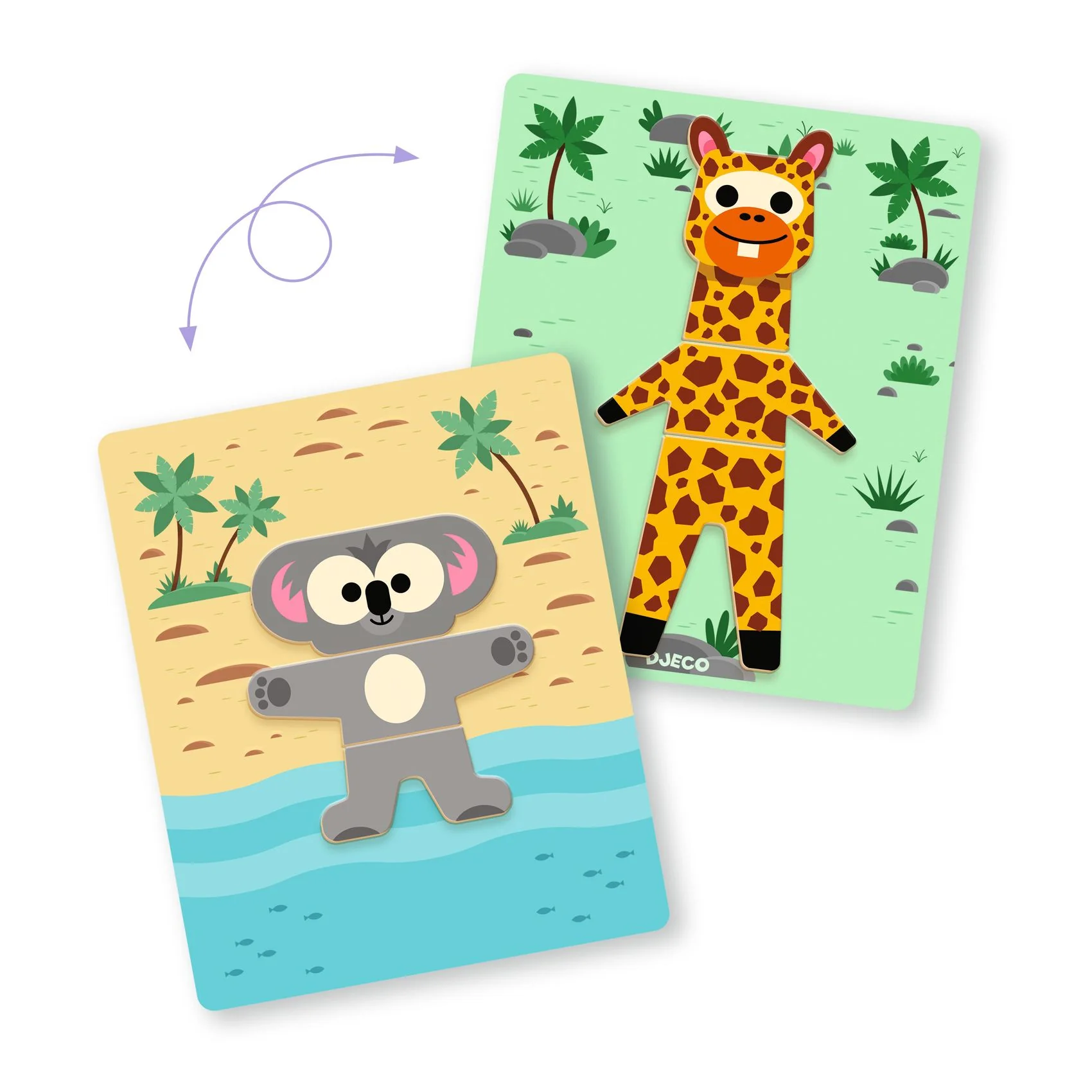 Djeco Inzebox Mix'n'match - Magnetic Games Gifts for 2 Year Olds - Image 6