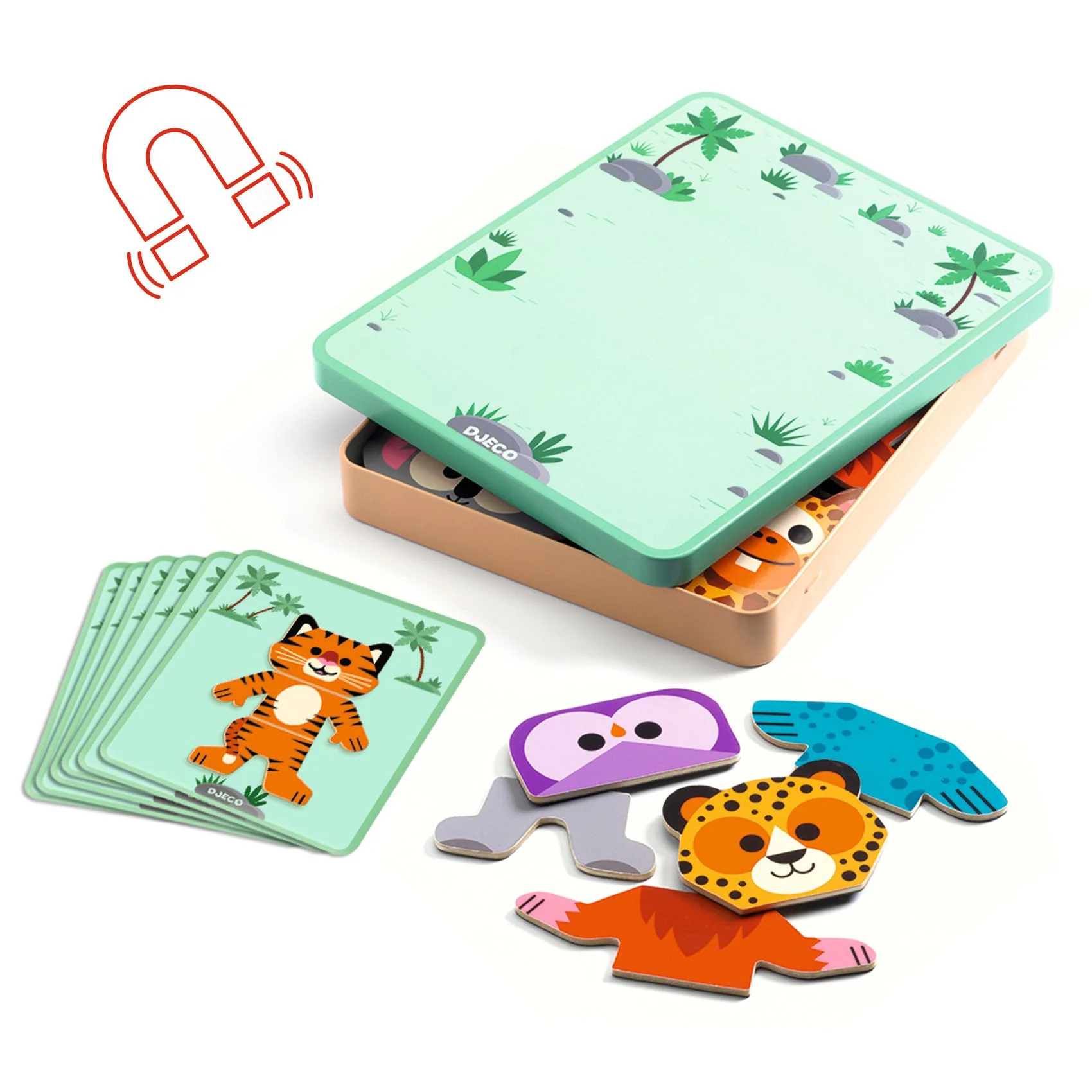 Djeco Inzebox Mix'n'match - Magnetic Games Gifts for 2 Year Olds - Image 8