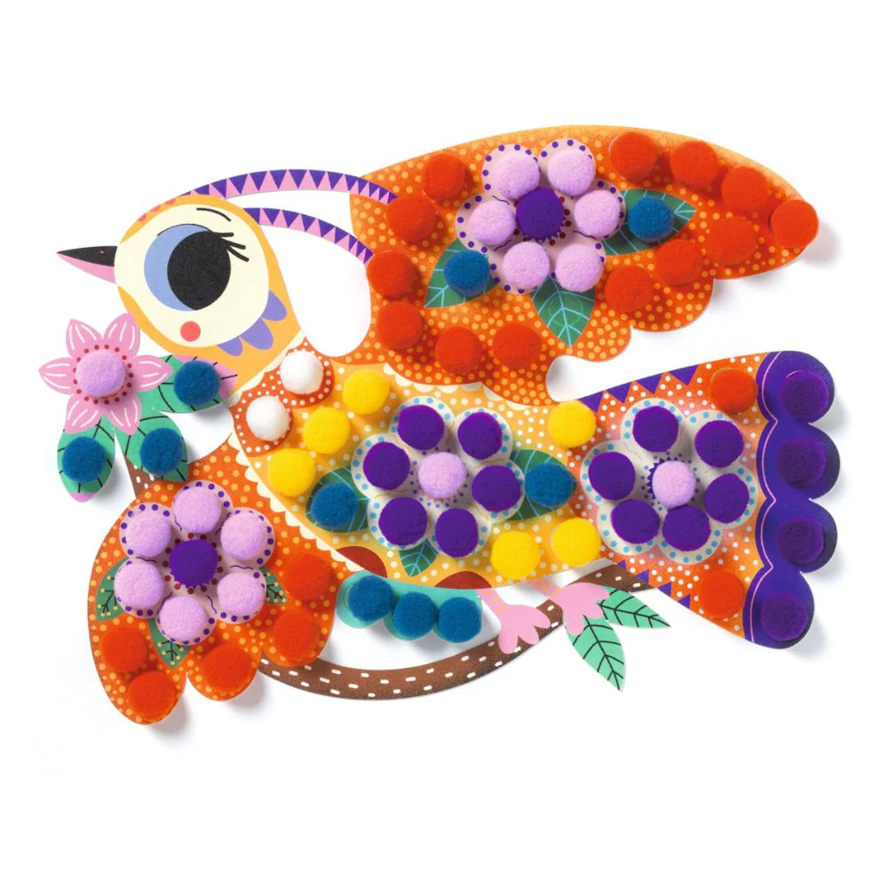 Djeco Kids Collages - Shapes & Bobbles To Stick 3-6 yrs - Image 2