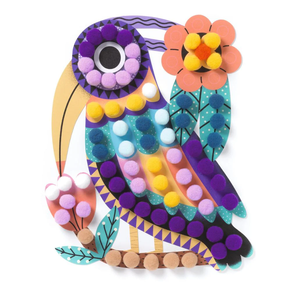 Djeco Kids Collages - Shapes & Bobbles To Stick 3-6 yrs - Image 4