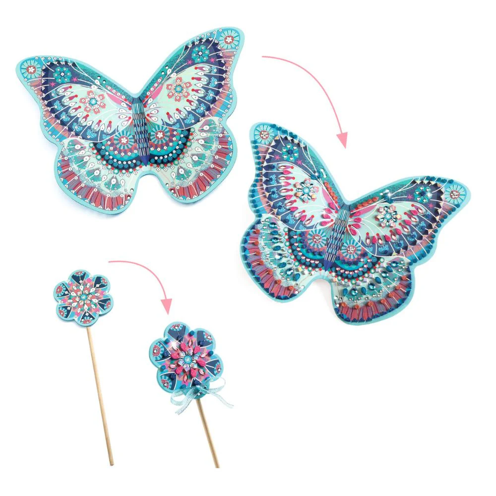 Djeco Like A Fairy Mosaics For Kids - Make Your Own Fairy Wings! - Image 5