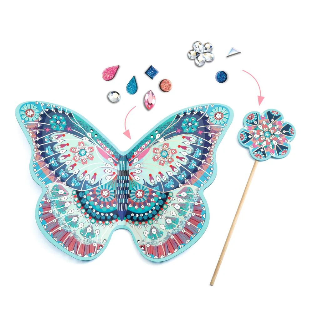 Djeco Like A Fairy Mosaics For Kids - Make Your Own Fairy Wings! - Image 6