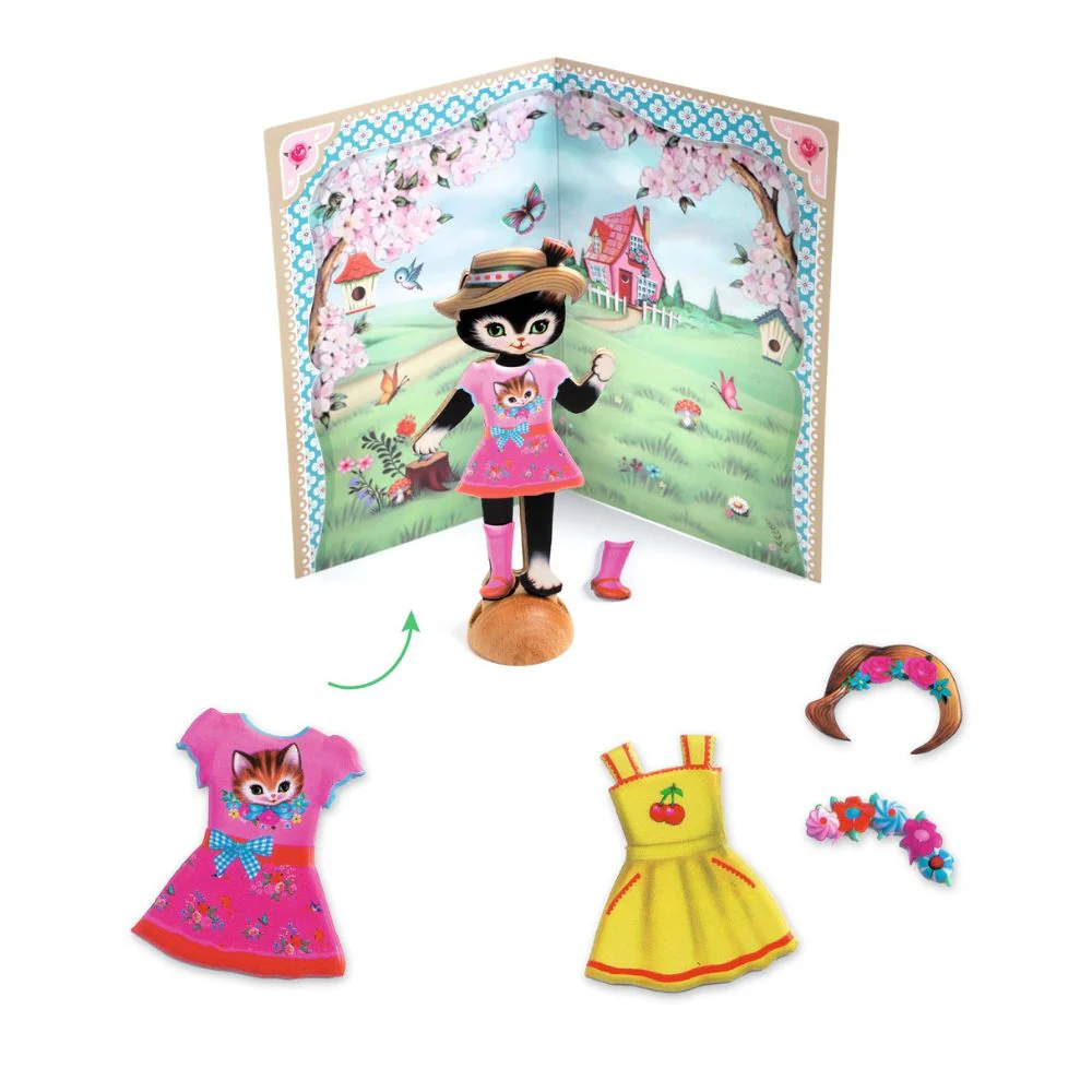 Djeco Little Wardrobe - A collage activity for ages 3+ - Image 2