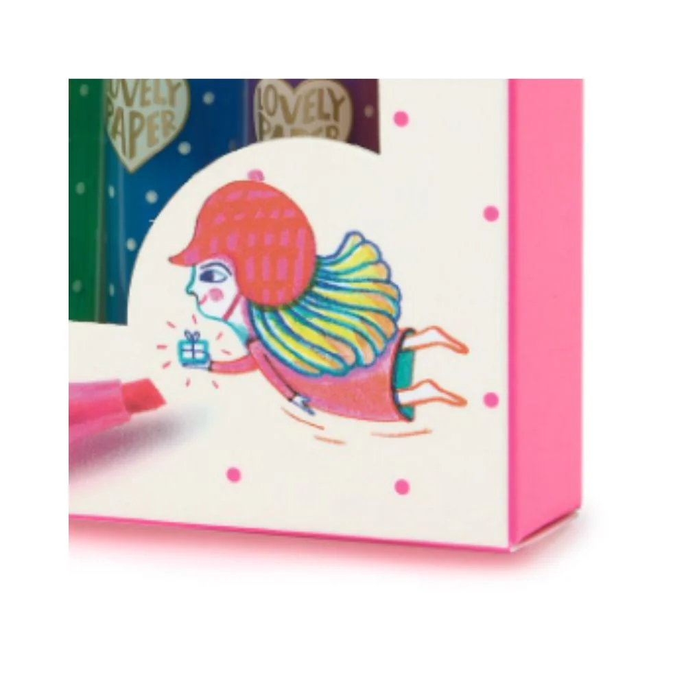 Djeco Lovely Paper - 6 Mini Highlighters - Image 4