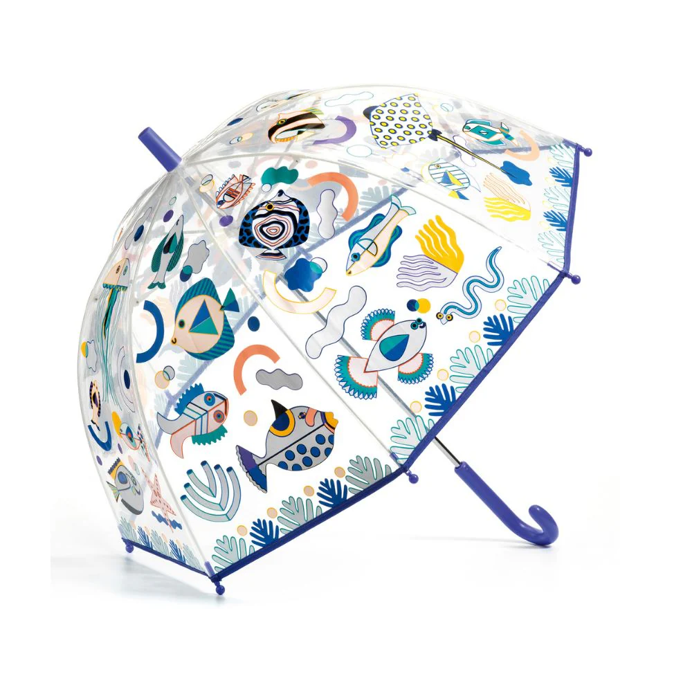 Djeco Magic Kids Umbrella - Fishes - Image 2