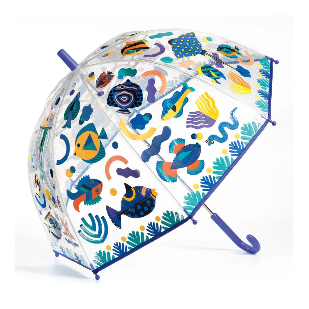 Djeco Magic Kids Umbrella - Fishes - Image 4