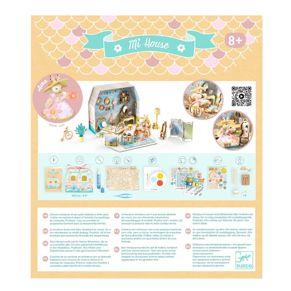 Djeco Mi House Alba - Make Your Own Mini House with Figurines - Image 11