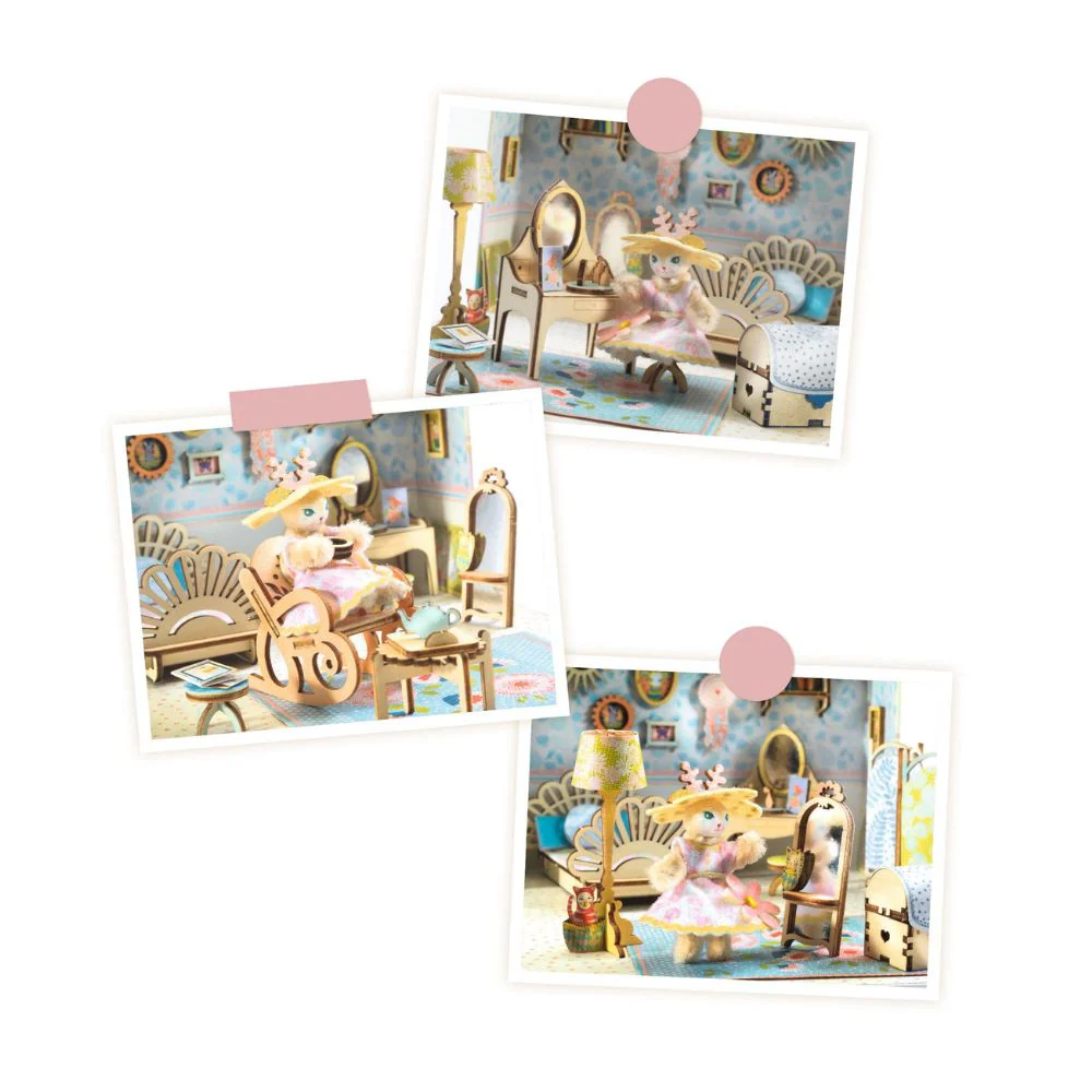 Djeco Mi House Alba - Make Your Own Mini House with Figurines - Image 9