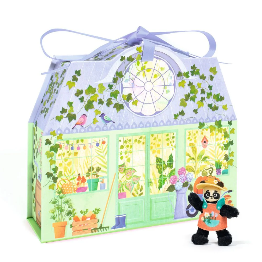 Djeco Mi House Olive, Make Your Own Mini House with Figurines - Image 3