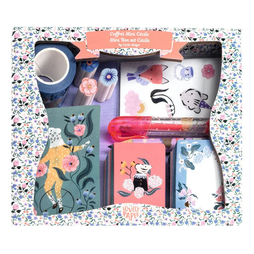 Djeco Lovely Paper - Mini Cecile Box - Children's Writing Set - Image 3