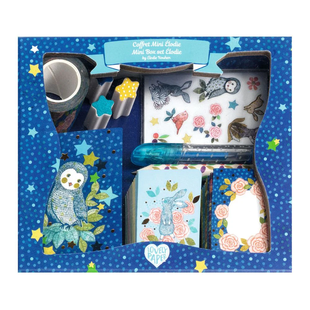 Djeco Lovely Paper - Mini Elodie Box - Children's Stationery Set - Image 3