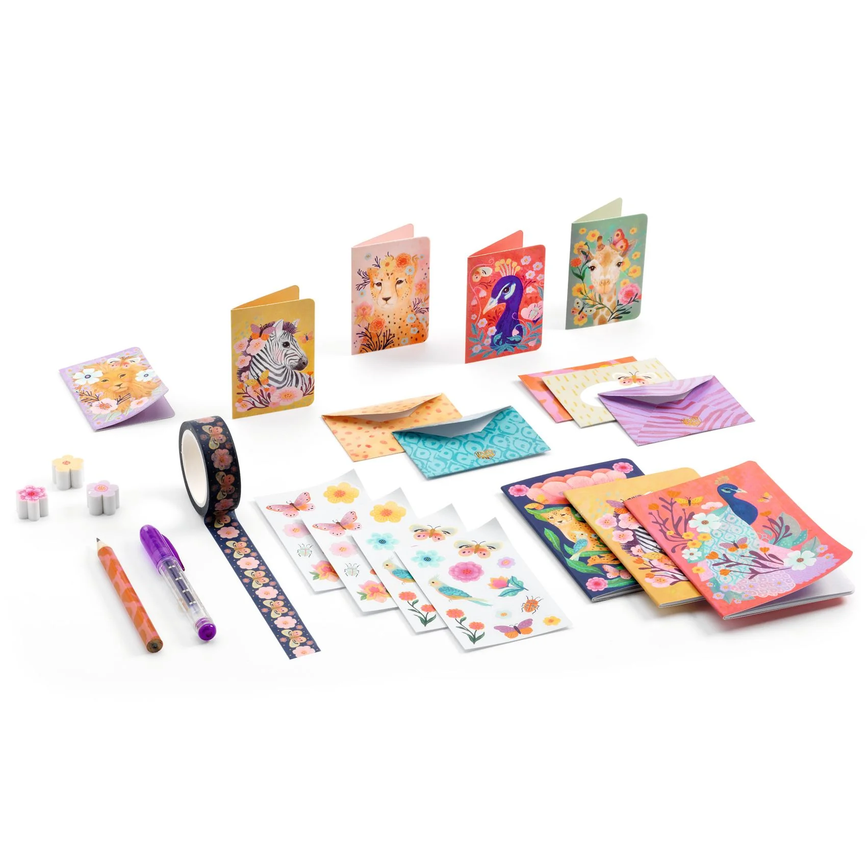 Djeco Lovely Paper Kendra Children's Mini Stationery Set - Image 2
