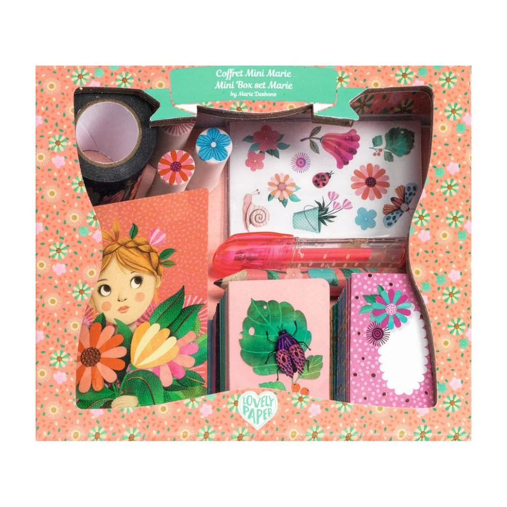 Djeco Lovely Paper - Mini Marie Box- Kids Writing Set - Image 3