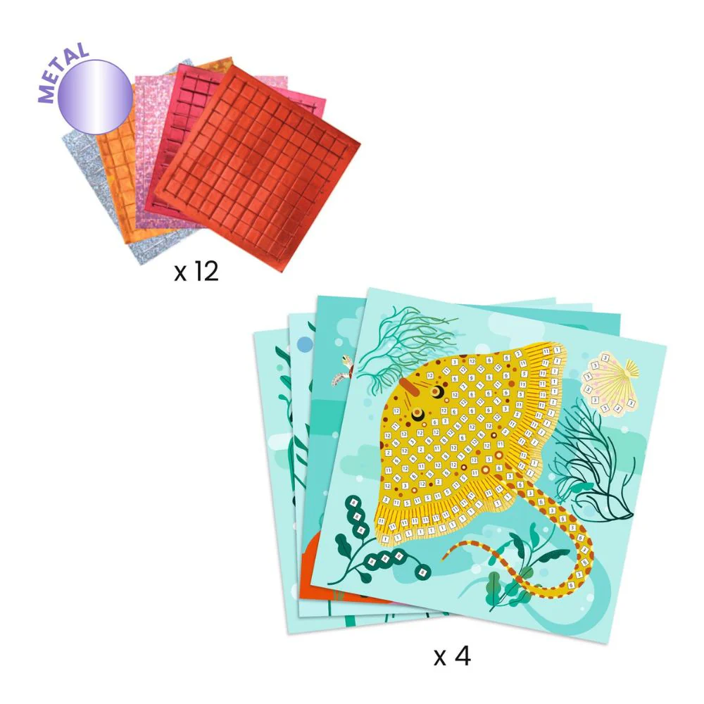 Djeco Mosaic Kits - Caribbean Sea Life - Image 3