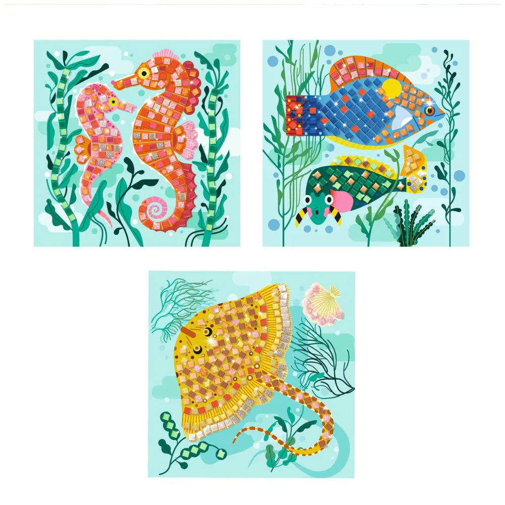 Djeco Mosaic Kits - Caribbean Sea Life - Image 4