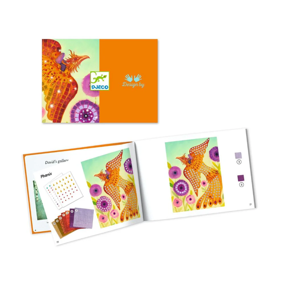 Djeco Mosaic, Mythical Creatures Mosaic Kit 6 yrs + - Image 6