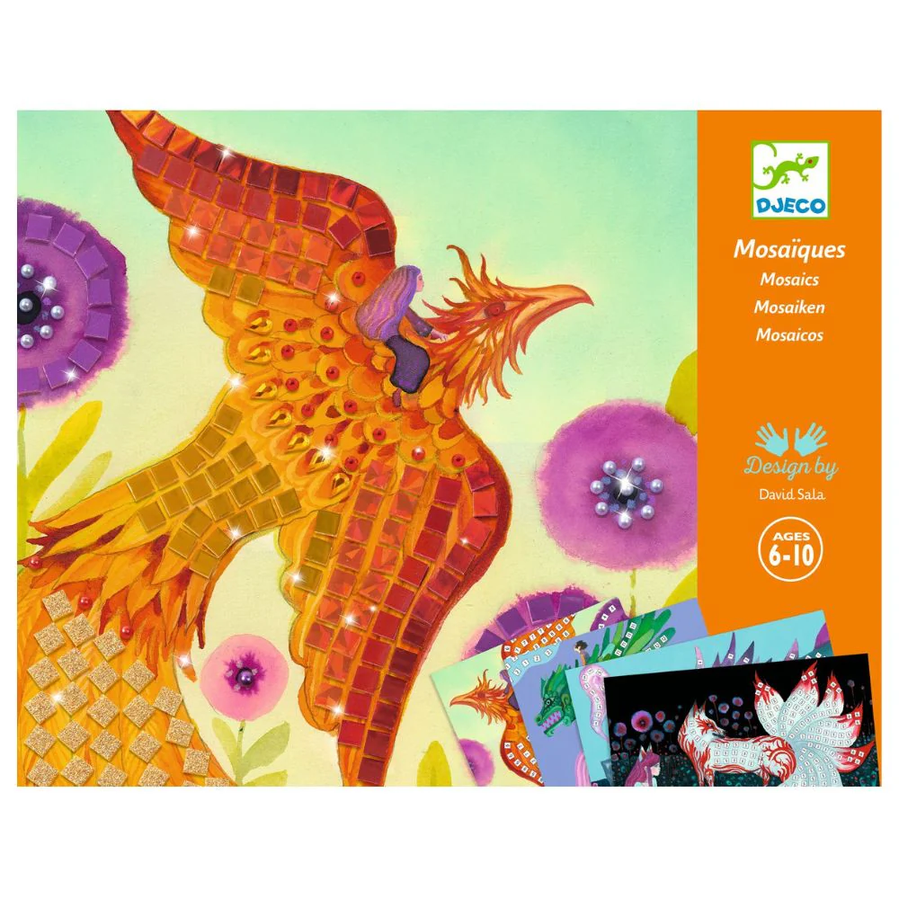 Djeco Mosaic, Mythical Creatures Mosaic Kit 6 yrs + - Image 7