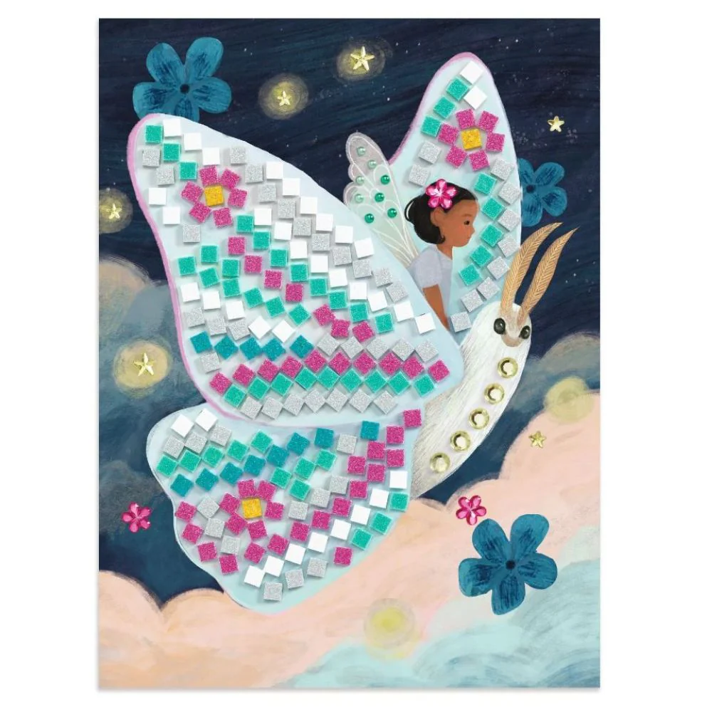 Djeco Mosaic, The Enchanted World - Unicorn Mosaic Kit 6 yrs + - Image 4