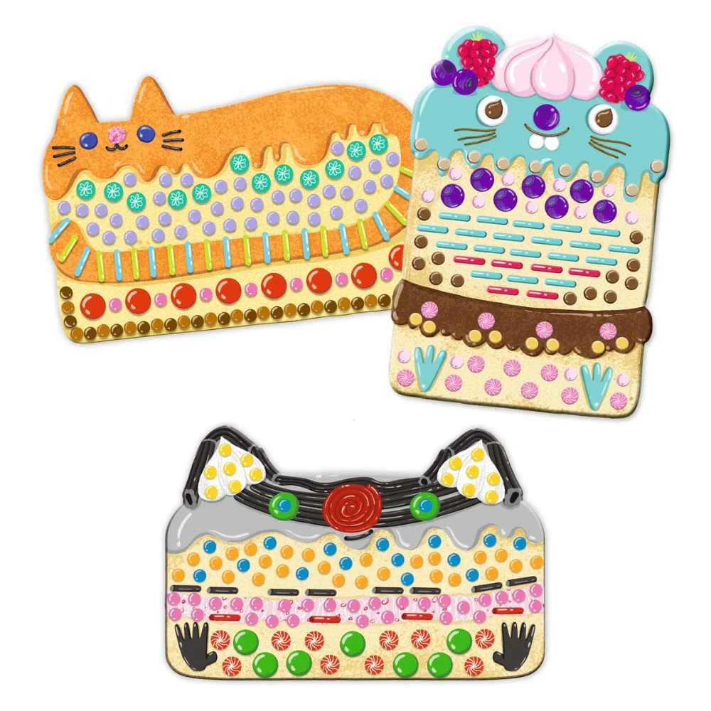 Djeco Mosaics For Kids, Cakes and Sweets 3-6 yrs - Image 2