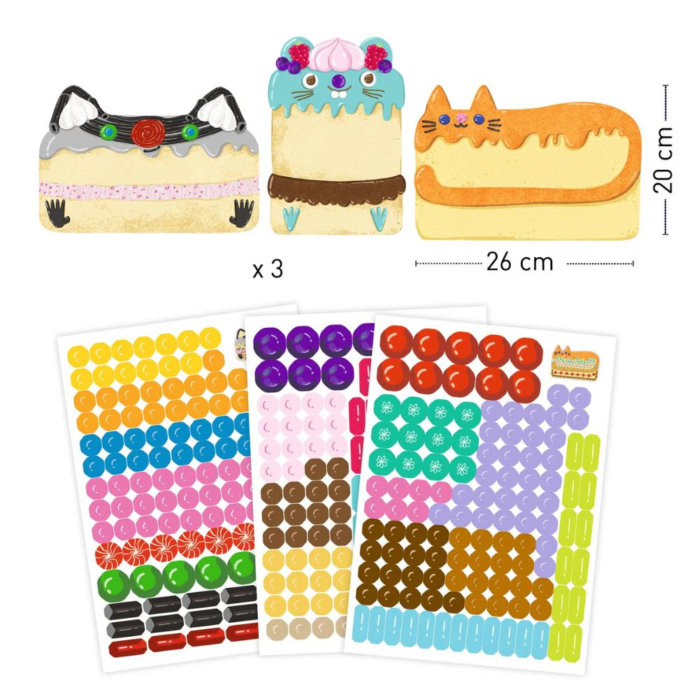 Djeco Mosaics For Kids, Cakes and Sweets 3-6 yrs - Image 4