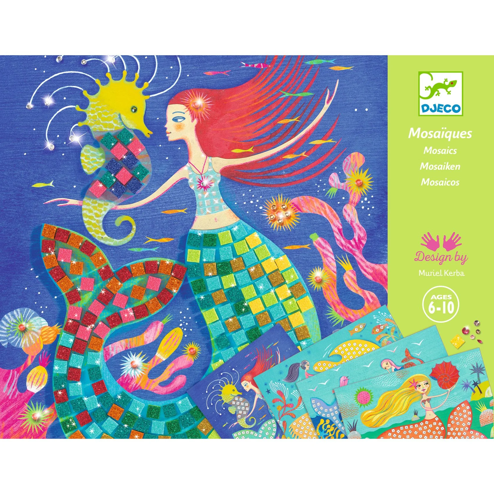 Djeco Mosaics Art by Numbers - The Mermaids' Song - Image 5