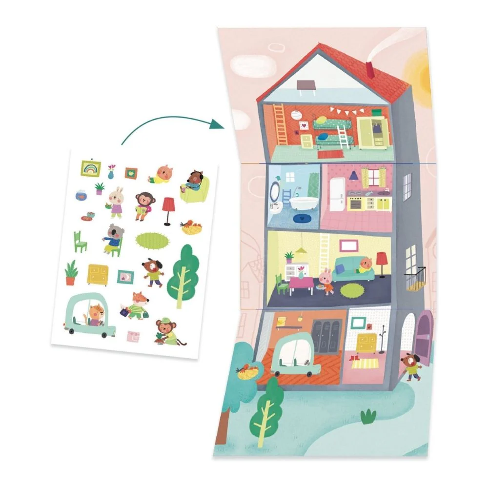 Djeco Multi Activity Kit Animal Houses - Craft Gifts For Kids - Image 4