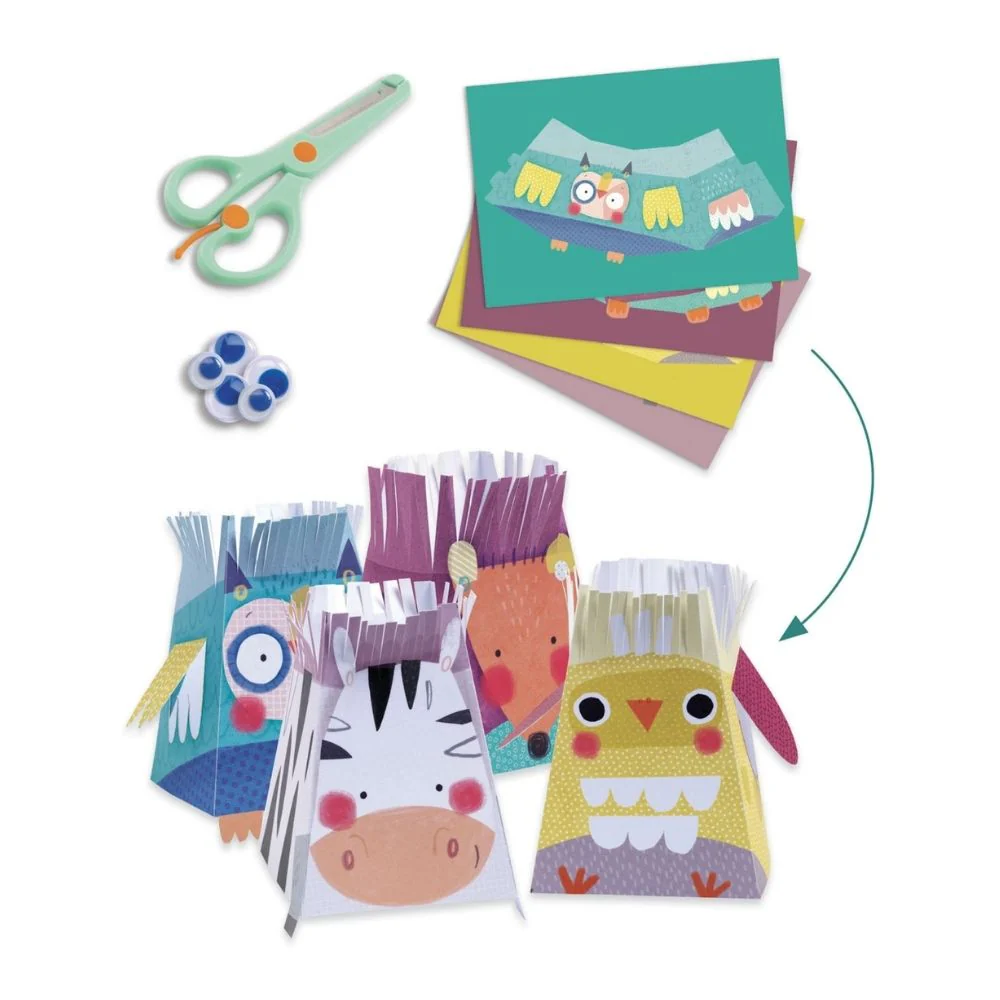 Djeco Multi Activity Kit Animal Houses - Craft Gifts For Kids - Image 7